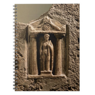 Cuaderno Stele votivo del mármol y de la piedra arenisca