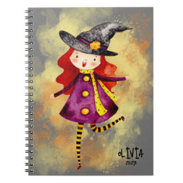 Cuaderno Stellalunarts Halloween Witch Cute Chica