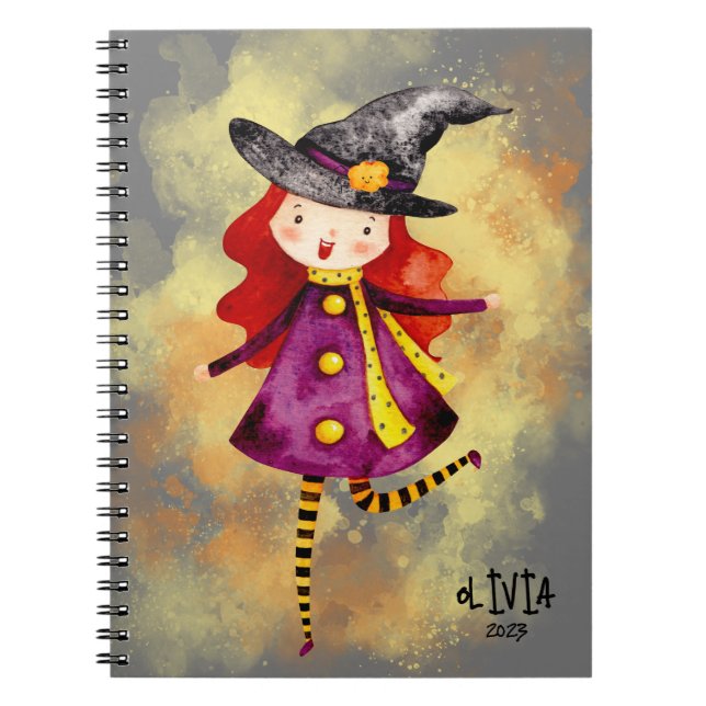 Cuaderno Stellalunarts Halloween Witch Cute Chica (Frente)
