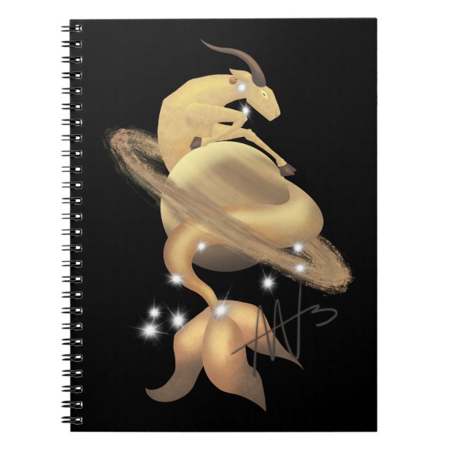 Cuaderno Stellar Capricorn Saturn Zodiac (Frente)
