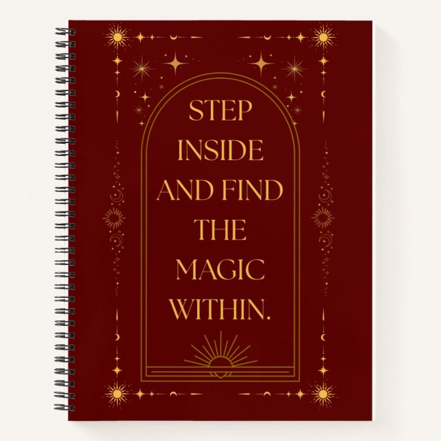 Cuaderno Step Inside y Encuentra la Magia Interior (Anverso)