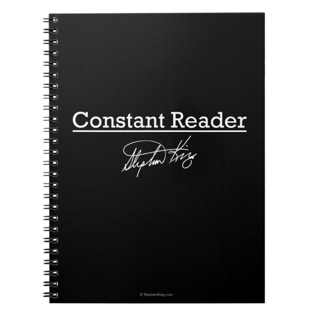 Cuaderno Stephen King, lector constante (Frente)