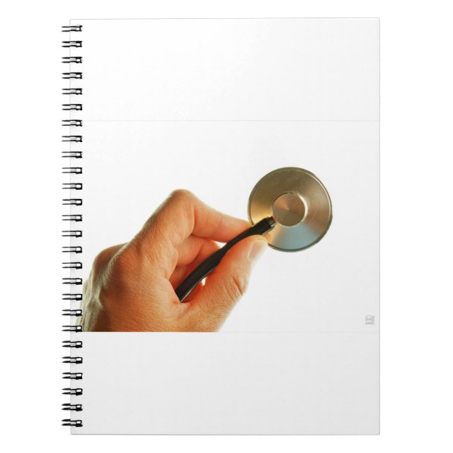 Cuaderno stethoscoop ziekenhuis ziek beter beterschap. (Frente)