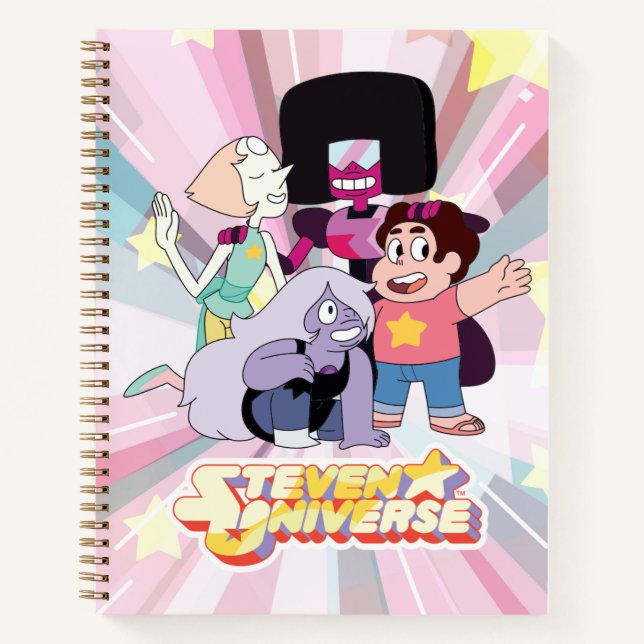 Cuaderno Steven Universe | Crystal Gem Group Huddle (Anverso)