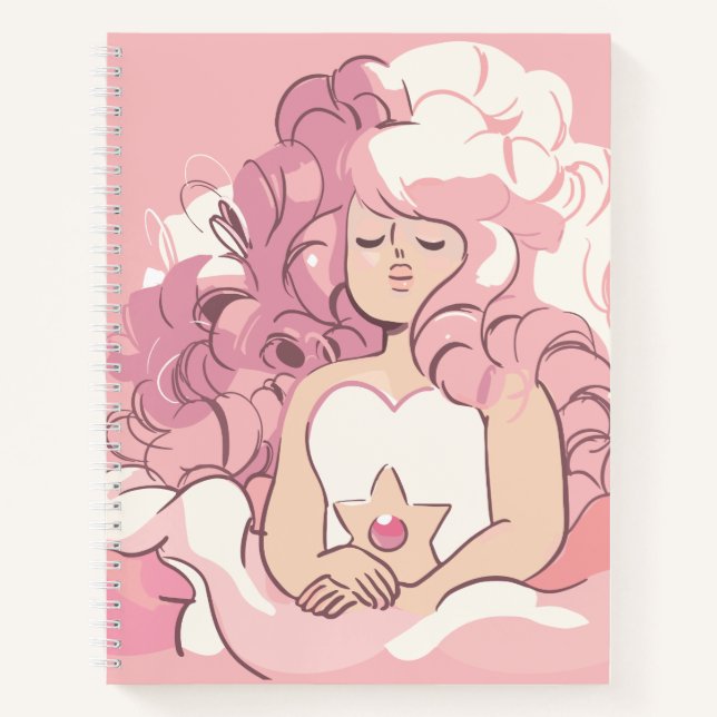 Cuaderno Steven Universe | Rosa de Ilustracion de cuarzo (Anverso)