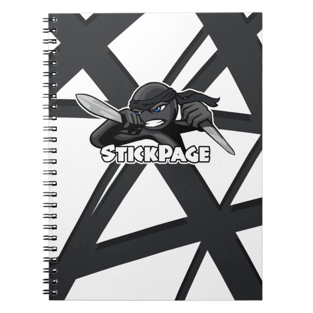 Cuaderno StickPage - Ninja loco (Frente)