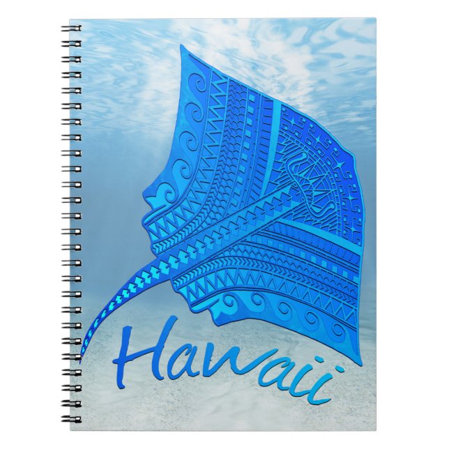 Cuaderno Stingray tribal hawaiano (Frente)