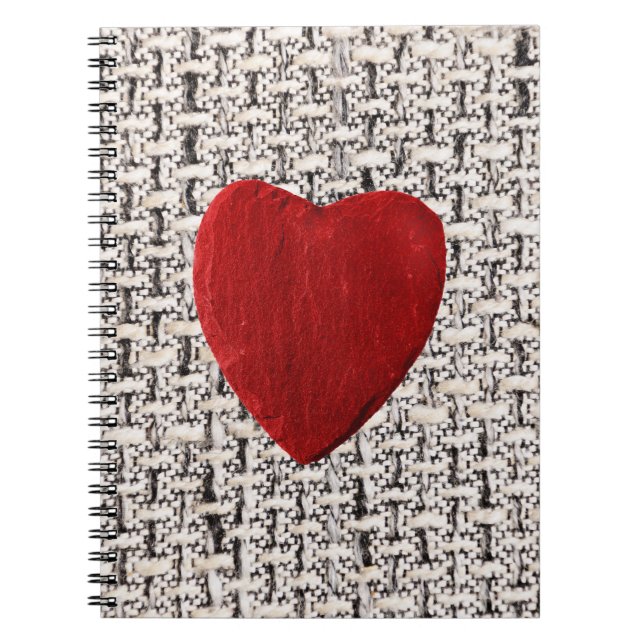 Cuaderno Stoffhintergrund mit Herz (Frente)