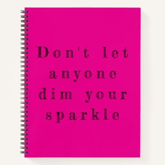 Cuaderno Strahlkraft Notizbuch – Lass dich nicht dimmen