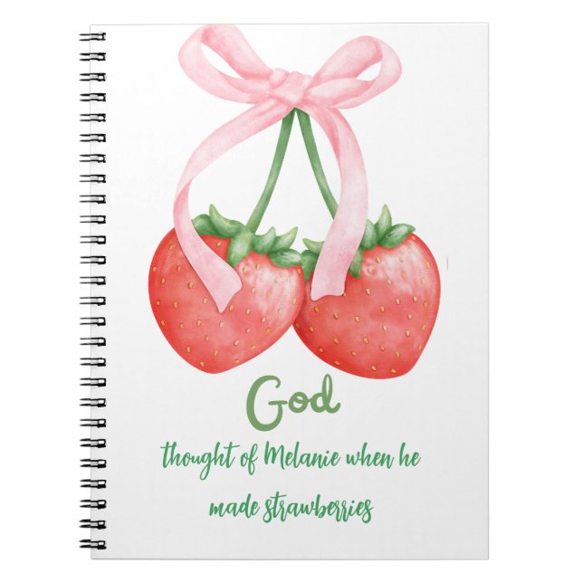 Cuaderno Strawberries and Genesis 1 Journal (Frente)