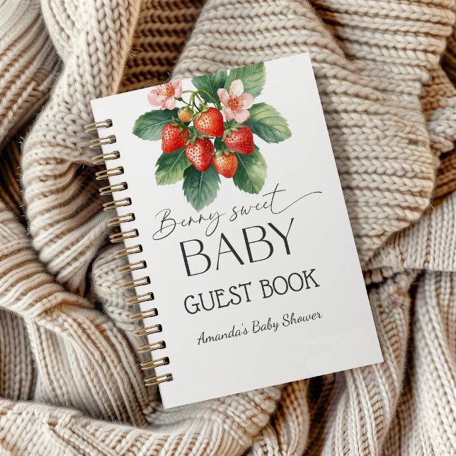 Cuaderno Strawberry Fresh Market Berry Sweet Baby Shower (Subido por el creador)