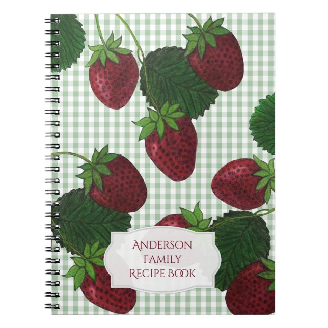 Cuaderno Strawberry Gingham (Frente)