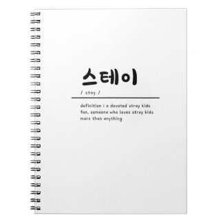 Cuaderno Stray Kids SKZ KPOP Notebook for STAY