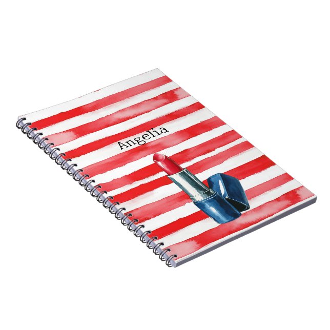 Cuaderno Stripes French Riviera Red Lipstick (Lado Derecho)