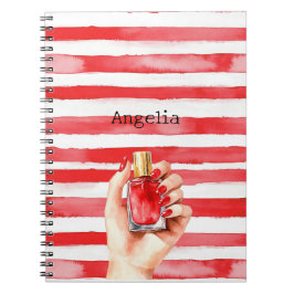 Cuaderno Stripes French Riviera Red Nail Polish