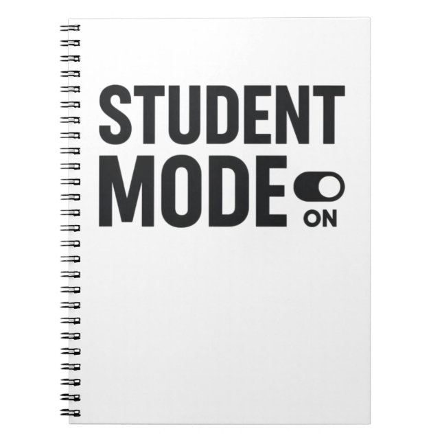 Cuaderno Student Mode On – Study Motivation (Frente)