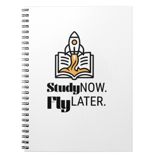 Cuaderno Study Now Fly Later – Student Motivation (Frente)