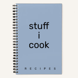 Cuaderno Stuff I Cook recipe book