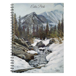 Cuaderno Stunning Estes Park Colorado Winter Stream