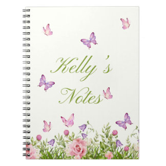 Cuaderno Stunning floral y mariposa