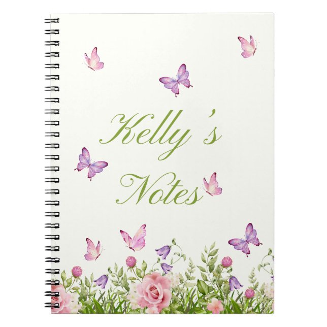 Cuaderno Stunning floral y mariposa (Frente)