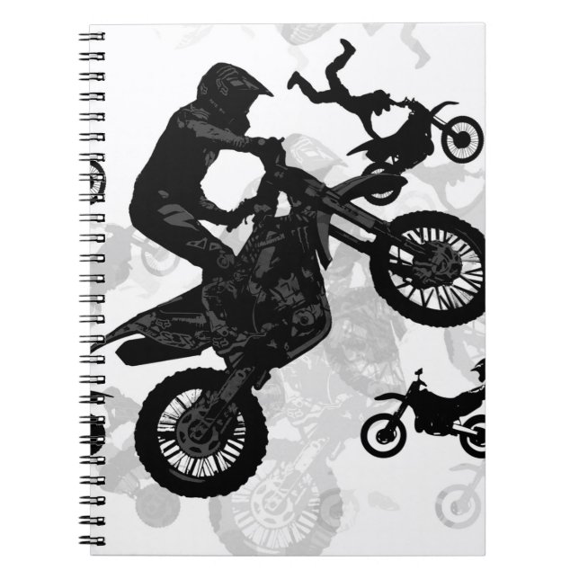 Cuaderno Stuntmen de Motocross extremo (Frente)