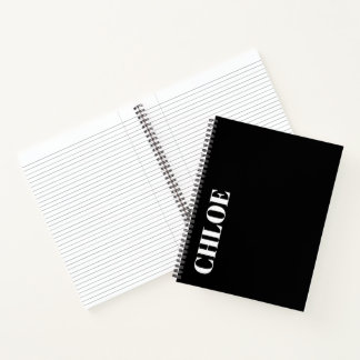 Cuaderno Stylish Customizable Personalized Name Gift