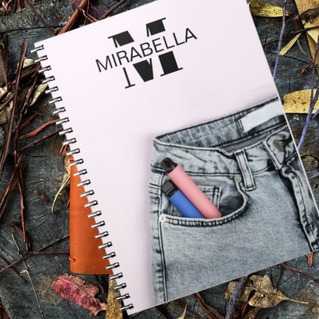 Cuaderno Stylish denim jeans retro beach (Subido por el creador)