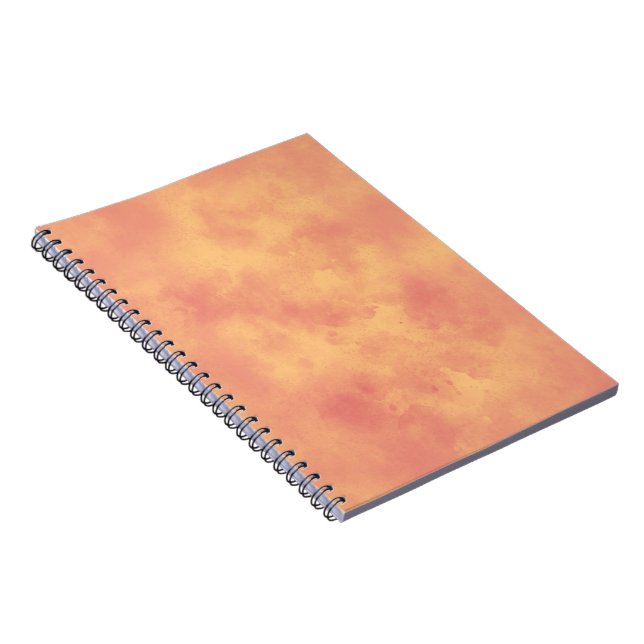 Cuaderno Stylish Storm cloud effect pattern Orange  (Lado Derecho)