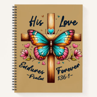 Cuaderno Su Amor Perdura Por Siempre | Cruz de Mariposa