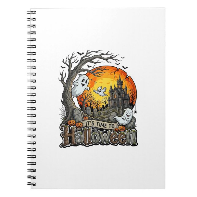 Cuaderno Su Casa de Halloween Embrujada Cementerio Espeluzn (Frente)