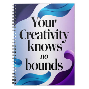 Cuaderno Su creatividad no conoce límites, opción 3