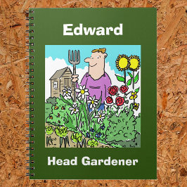 Cuaderno Su elección de nombre. Jardinero jefe