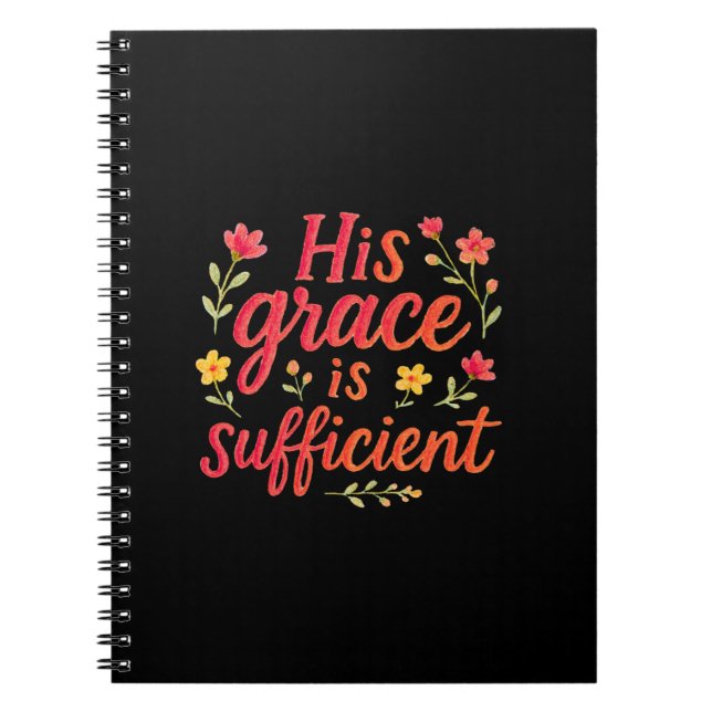 Cuaderno Su gracia es suficiente (Frente)