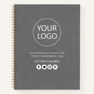 Cuaderno Su logotipo comercial y cuero de marca de la compa