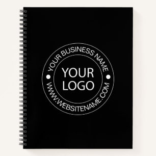 Cuaderno Su logotipo comercial y la marca de la compañía de