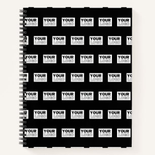 Cuaderno Su logotipo o diseño Fondo de color editable