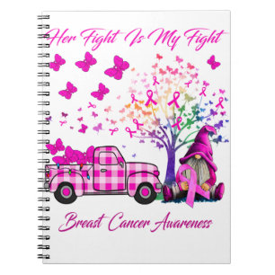 Cuaderno Su lucha es mi árbol de cáncer de mama