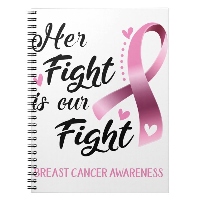 Cuaderno Su lucha es nuestra lucha contra el cáncer de mama (Frente)