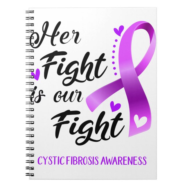 Cuaderno Su lucha es nuestra lucha contra la fibrosis quíst (Frente)