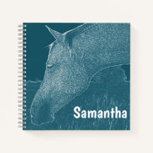 Su nombre es blanco de caballo moderno en verde az