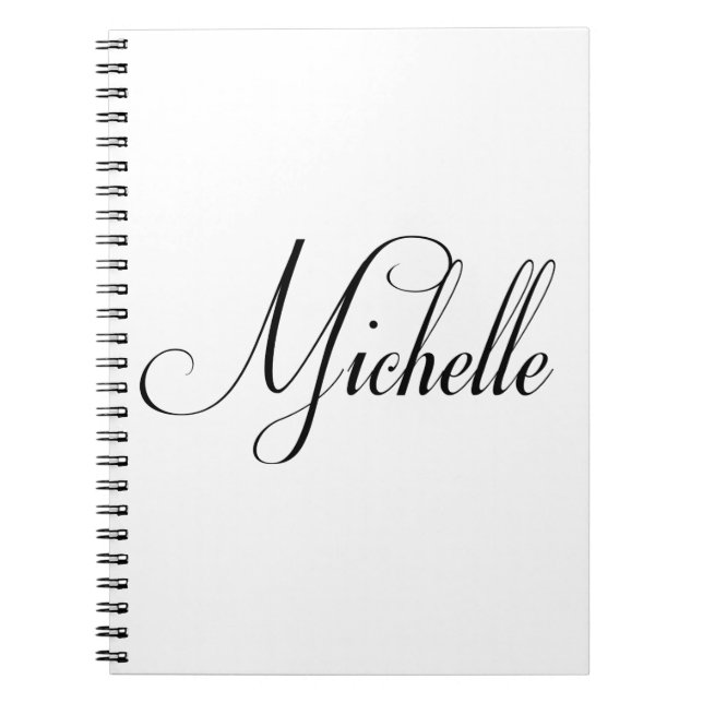 Cuaderno Su nombre es Michelle Calligraphy (Frente)