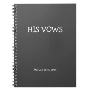 CUADERNO SU NOTEBOOK DE VOWS