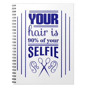 Cuaderno Su pelo es el 90% de su Selfie