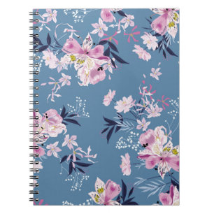 Cuaderno Suave y delicada Floral de jardín de florecimiento