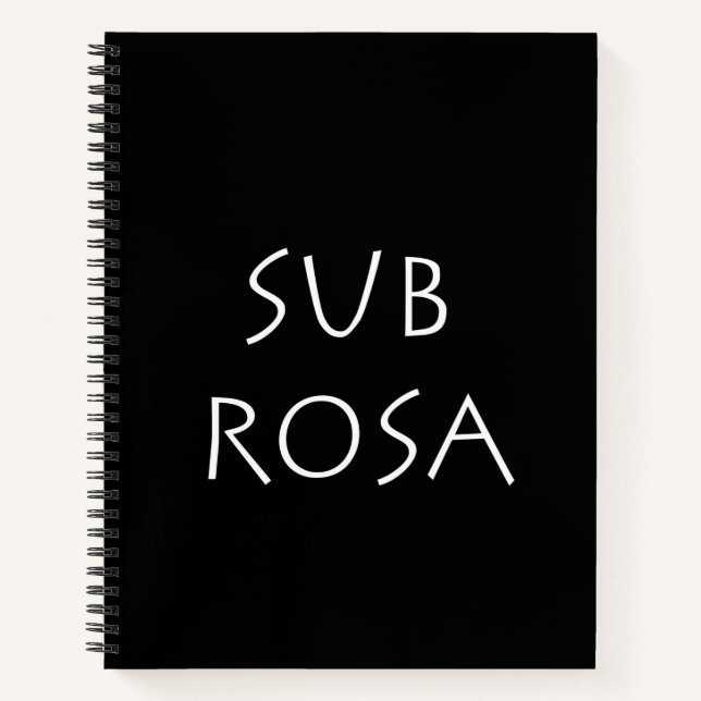Cuaderno Sub Rosa (Anverso)