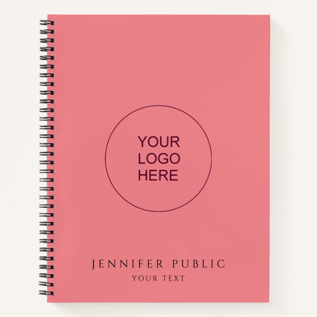 Cuaderno Sube el logotipo de tu empresa aquí (Anverso)