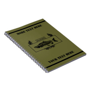 Cuaderno Subediada insignia de pescador de combate Alaska