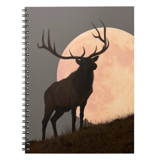 Cuaderno Subida de los alces majestuosos de Bull y de la (Frente)