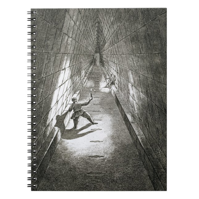 Cuaderno Subida interior de una pirámide, c.1780 (grabado) (Frente)